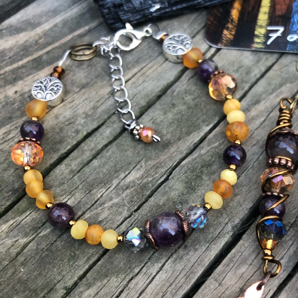 *SOLD* Sun Cazimi Gemstone Bracelet - Picture 7 of 13